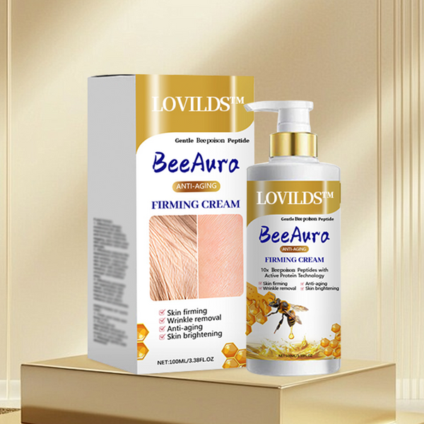 BeeAura® Firming Anti-Aging Cream | Bee Peptide Formula | Reduces Wrinkles, Firms & Brightens Skin in 1–3 Weeks